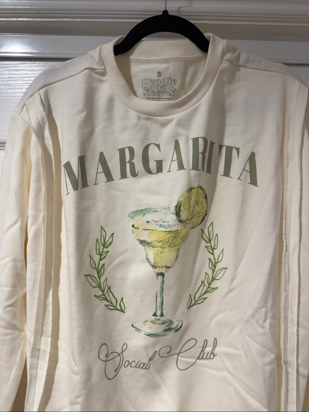 “Margarita" Graphic Long Sleeve SweatShirt - Cream